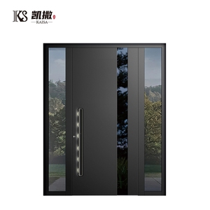 Porte d'entrée moderne et contemporaine en aluminium, insonorisée, avec design extérieur contemporain - Product Image 1