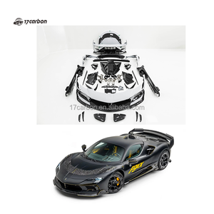 Kit de Carrocería Ancha M de Fibra de Carbono Seca, Parachoques Delantero, Capó, Faldones Laterales, Alerón Trasero con Ajuste Perfecto para Ferrari SF90 Spider - Product Image 1