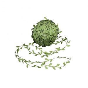 Guirlande de feuilles de saule artificielles Yuanfan, 1,5 cm, en tissu de soie, verdure pour décorations de mariage et de maison, 5, 10, 20, 100, 200 mètres - Product Image 5