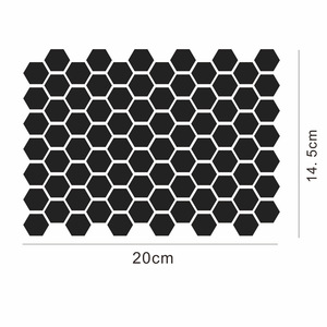 Autocollant de modification pour <span class=keywords><strong>casque</strong></span> de <span class=keywords><strong>moto</strong></span> en nid d'abeille solide, réfléchissant et imperméable - Product Image 3
