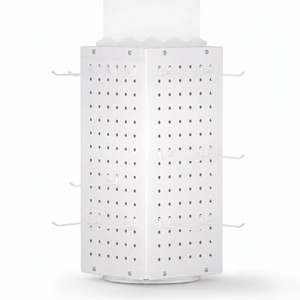 Ou Shumei Rotating Pegboard Display Rack For Jewelry Keychains And Other Items Pre Assembled Modern Style Indoor Use - Product Image 3