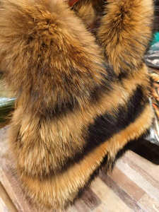 Custom Natural Racoon Vest Fluffy Winter Warm Real Raccoon <strong>Fur</strong> Gilet Baby Girl Kids <strong>Fur</strong> Vest - Product Image 4