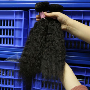 Lots de Cheveux Humains Non Traités, Textures Naturelles Kinky Straight, Qualité 12A, Longueur 22 Pouces - Product Image 4