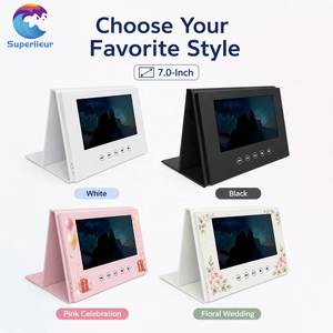 จอแสดงผลตั้งโต๊ะสำหรับองค์กรระดับมืออาชีพ Superlieur ขนาด 7 นิ้ว HD IPS พร้อมปฏิทินดิจิตอลแบบตั้งโต๊ะ LCD สำหรับสำนักงาน และวิดีโอบรอชัวร์ - Product Image 4