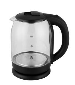 Bouilloire Électrique en Verre Transparent 1,2 L avec LED Bleue et Acier Inoxydable 304, Contrôle Numérique, Arrêt Automatique, Protection Anti-Ébullition à Sec - Grande Vente - Product Image 3