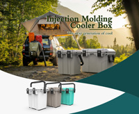 Vente en gros 30l 50l 70l Glacière Moulée par injection Glacière Boîte à vin Glacières Coffre pour Pêche Camping Extérieur