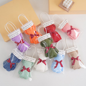Toallas de Felpa de Coral con Diseño de Oso, 30x30cm, Suaves y Absorbentes, Recuerdo de Boda, Regalo Promocional, Artículos para Fiestas - Product Image 3