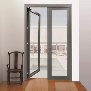 Fenêtre coulissante française, balcon, fenêtres coulissantes de style français, <span class=keywords><strong>baie</strong></span> coulissante en aluminium avec verre Low-e pour entrée de salle de bain - Product Image 3