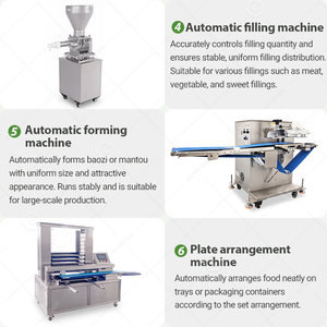 Linea di Produzione per la Formatura di Pao, Momo, Mantou, <span class=keywords><strong>Bao</strong></span> <span class=keywords><strong>Zi</strong></span> (Panini al Vapore Ripieni) - Product Image 5