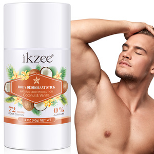 Ikzee ก้านระงับกลิ่นกาย40กรัมสำหรับผู้ชายใช้ซ้ำใต้วงแขนควบคุมกลิ่นมะพร้าววานิลลาธรรมชาติ72ชั่วโมงฉลากส่วนตัว - Product Image 4