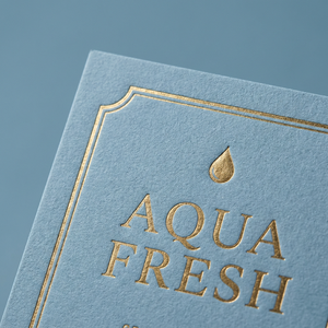 ฉลากขวดน้ำทองคำเปลวแบบพรีเมียม "AQUA FRESH" สติกเกอร์เครื่องดื่มสุดหรูสำหรับบรรจุภัณฑ์ขวดแก้วน้ำแร่ - Product Image 4