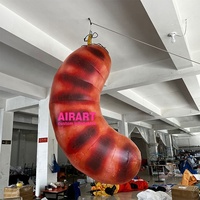 Usine-Hot-Saucisse gonflable de vente pour la publicité (décorations d'événement de nourriture) et la saucisse gonflable de promotion faite sur commande