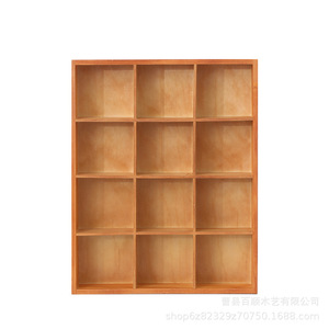 Caja de almacenamiento de madera con múltiples compartimentos y divisores para escritorio, joyas, cosméticos, tazas de té y tarjetas. - Product Image 5
