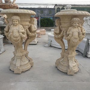 <span class=keywords><strong>Fioriera</strong></span> <span class=keywords><strong>in</strong></span> <span class=keywords><strong>pietra</strong></span> di travertino <span class=keywords><strong>in</strong></span> <span class=keywords><strong>pietra</strong></span> <span class=keywords><strong>naturale</strong></span> con statua di angelo per la decorazione del giardino - Product Image 1