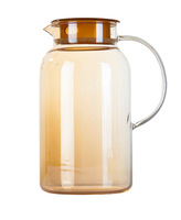 Botol air kaca 1200ml-2500mL dengan tutup baja tahan karat Pot air jus tahan ledakan kualitas tinggi
