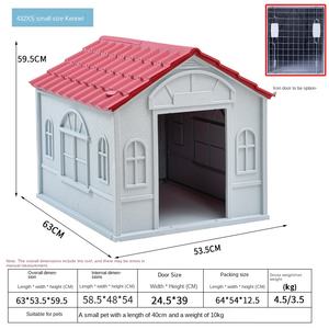 Cobertizo <span class=keywords><strong>grande</strong></span> impermeable para exteriores para perros y <span class=keywords><strong>caseta</strong></span> para gatos Cabina desmontable no de madera para mascotas con cierre de botón - Product Image 6