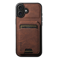 Étui de téléphone SUTENI pour iPhone 18 Pro Max avec support et porte-cartes, texture givrée effet litchi, en similicuir de luxe, compatible 17 16 Plus 15 14 13 12