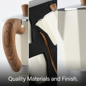 Juego de Regalo de Café de Lujo Kingze con Logotipo Personalizado, Juego de Cafetera Moka de 3 y 6 Tazas con Tazas y Cuchara - Product Image 5