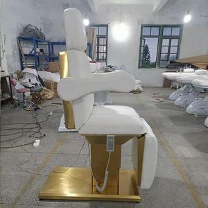 Cama de Masaje de 4 Motores con Diseño Dorado, Tapizado en Algodón Estereotipo, Color de Cuero Personalizable - Product Image 4