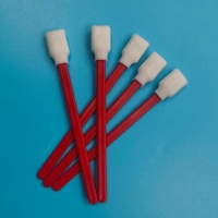 Bâtonnet de nettoyage de précision sans peluches en PP rouge 707, bâtonnet de nettoyage automobile, bâtonnet en mousse carré pour le nettoyage d'imprimantes
