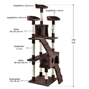 Produk grosir pohon kucing bertingkat furnitur rumah besar besar untuk penggaruk kucing karton - Product Image 4