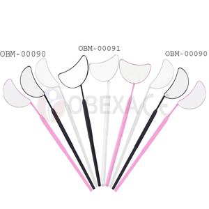 Herramienta de inspección de pestañas de espejo cosmético en forma de media luna individual para herramienta de maquillaje de extensión de pestañas de belleza - Product Image 1