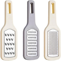 RVS handraspset voor kaas, groenten en fruit met comfortabel handvat