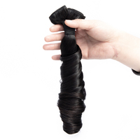 Fanqi — tissage brésilien Remy bouclé, cheveux naturels, vierges, très bon marché, couleur naturelle, 10A 11A, printemps, bouclé