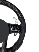 Volant sport personnalisé en cuir et fibre de carbone forgée YZ pour Mercedes-Benz E300 W218 W177 A250 Classe E W205 W204 W212 W211 W213