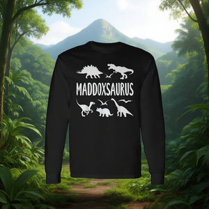 T-shirt à manches longues Maddoxsaurus Dinosaur pour garçons avec motif Dino - Product Image 3