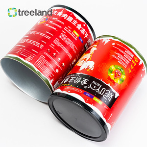 Cấp thực phẩm kín hình trụ Tông tin papertube Composite giấy có thể ghi nhãn vật liệu tái chế Matte cán cho - Product Image 5