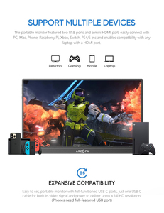 Arzopa Z1RC 2023 Mới Đầy Đủ Độ Nét Cao 16:10 FHD IPS LCD Hiển Thị 2K Chơi Game <span class=keywords><strong>16.0</strong></span> Inch Máy Tính Xách Tay Màn Hình - Product Image 5