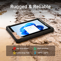 Tableta Robusta ONERugged M10N, PC Industrial con Windows de 10 Pulgadas, 4G/WiFi/BT/GPS, Intel N150, Escáner de Código de Barras, Resistente al Agua IP65, RS232