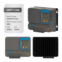 Contrôleur de charge solaire intelligent MPPT 30A 12/24V pour système solaire, prise en charge de la personnalisation OEM ODM et vente directe d'usine