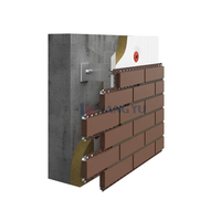 Système de terre cuite d'acier inoxydable de revêtement de façade réglable en pierre de marbre