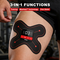 Masajeador Corporal TENS EMS Personalizado con Calefacción, 8 Modos y 20 Niveles, Batería de Iones de Litio, Seguro y Cómodo para Aliviar el Dolor Muscular