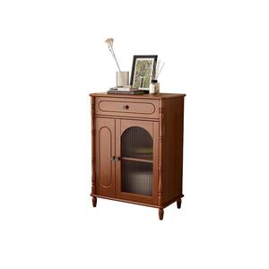 Moderne Retro Antieke Massief Houten Emmerkast Zwarte Woonkamer Muur Dressoir Geïntegreerde Opslag Voor Dineren Voor Hotel