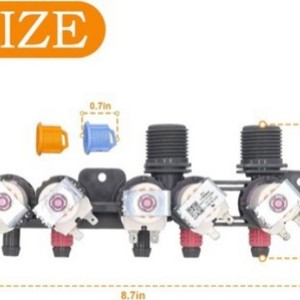 Valve d'entrée d'eau Lg AjU73213301 12V électrique en plastique durable pour pièces de machine à laver - Product Image 2