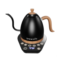 Bouilloire à café en acier inoxydable Brewista à bec de cygne de 600 ml, prix d'usine