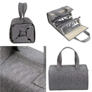 RPET Hanging Roll-up Makeup Bag Toiletry <strong>Kit</strong> <strong>Travel</strong> Organizer Make up Cosmetics Bag <strong>for</strong> <strong>Women</strong> - Product Image 3