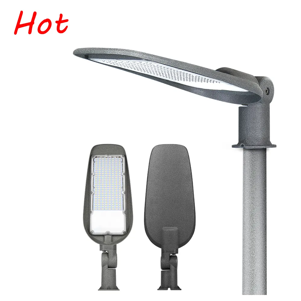 KCD High Lumen High Quality Modern Aluminum 100w 200w 250w 300w 400w Street Lamp Smart LED Street Light Fixture