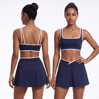 Ensemble de sport 2 pièces respirant pour femme avec leggings de sécurité, idéal pour le tennis, la gym et les activités de plein air – Nouvelle collection en gros