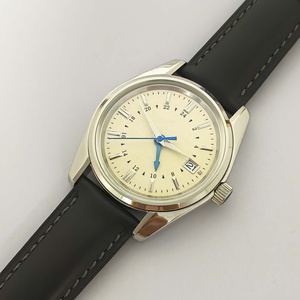 Reloj de Pulsera de Acero Inoxidable de Alta Calidad para Hombre, Reloj Mecánico de Negocios con Doble Zona Horaria, Ventana de Calendario, Reloj de Moda con Puntero Azul - Product Image 2