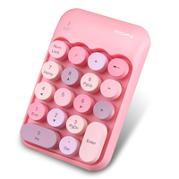 Ordinateur portable à clavier numérique sans fil rétro mignon de petite taille
