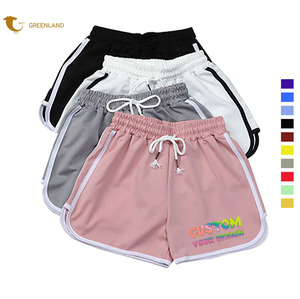 Personnalisé Log Booty Shorts femmes course à pied sport Sexy décontracté Slim Fit été Yoga pantalons courts femmes Shorts d'entraînement - Product Image 1