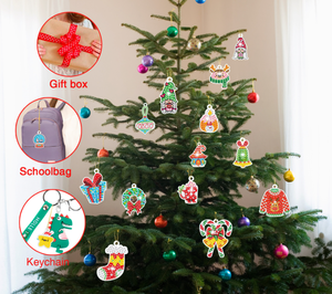 <span class=keywords><strong>Navidad</strong></span> diamante pintura pegatinas chico diamante pintura 5D Kits Diy artes artesanía regalo pingüino muñeco <span class=keywords><strong>de</strong></span> nieve colgante para árbol <span class=keywords><strong>de</strong></span> <span class=keywords><strong>Navidad</strong></span> - Product Image 2