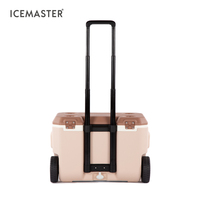 IceMaster 39l Logo personnalisé Plastique étanche isolé Grand coffre à glace dur de camping Refroidisseur de glace portable d'extérieur pour le camping