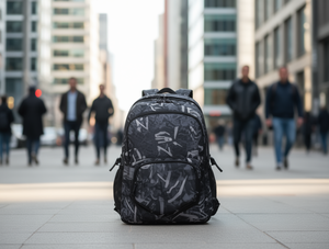 Zaino da Uomo in Tessuto Composito 20-35L con Chiusura a Cerniera, Casual per Tutte le Stagioni - Product Image 2