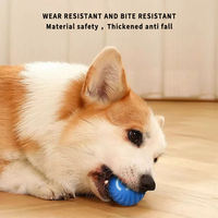 USB-Wiederaufladbares Interaktives Hundespielzeug aus Kunststoff, Elektronischer Vibrationsball mit Unregelmäßiger Bewegung, Modisches Haustier-Bewegungs-Katzenspielzeug