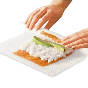 DIY Food-grade Silicone Sushi <b>Rolling</b> Non-Stick Eco-Friendly Reusable Easy-to-Clean Dishwasher Safe Rice <b>Mat</b> - Product Image 1